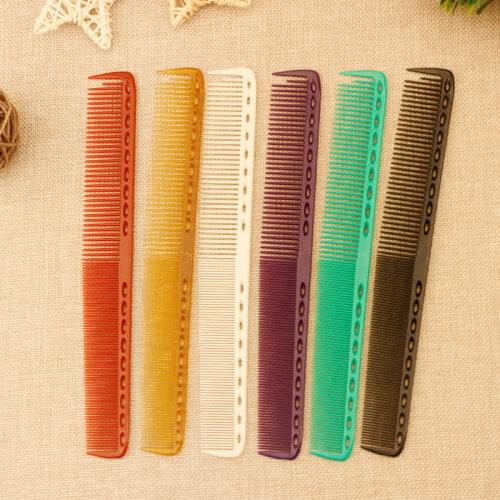 Mythus 6 Color Available Barber Hairdressing Cut Comb Pro 1 Piece Resin Unbreakable Haircut Comb Hair Acessories For Salon Shop