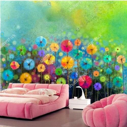 Custom wallpaper for walls 3d,Abstract floral watercolor mural,hotel living room tv sofa wall bedroom vintage floral wallpaper