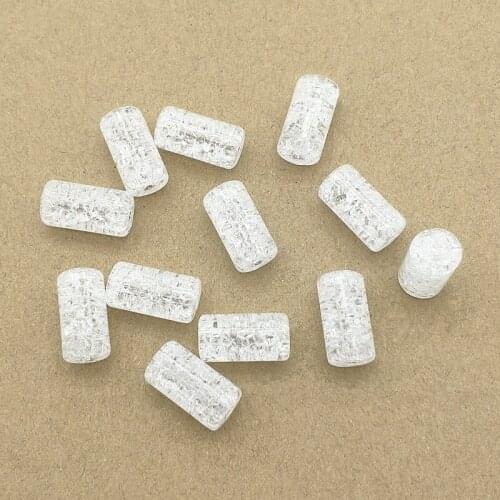 New Arrival! 19x10mm 300pcs Crack Tubular Beads For Bracelet Necklace Earring Hairpin DIY Parts Jewelry Findings & Components