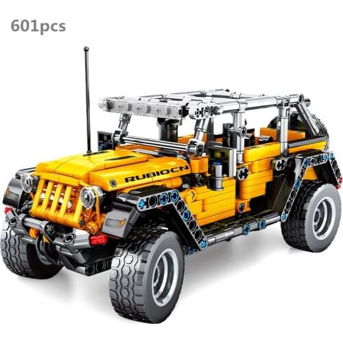 NEW High-Tech Off-Roader Car Wrangler Building Blocks Rubicon Off-Road Vehicle Model Kit Kids Toys Gifts Compatible With Bricks
