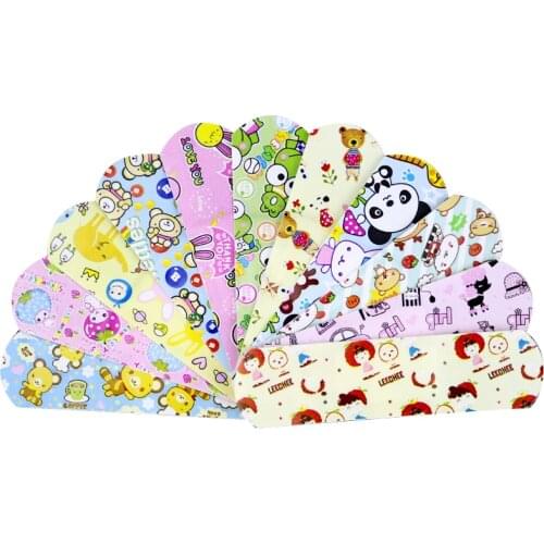 120PCs Waterproof Breathable Cute Cartoon Band Aid Hemostasis Adhesive Bandages First Aid Emergency Kit For Kids Children