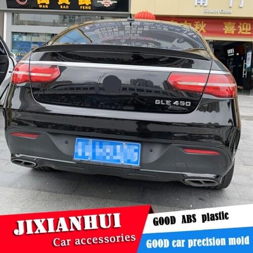 For GLE Coupe Spoiler 2016-2018 Mercedes-Benz GLE300 260 GLE200 Coupe Spoiler ABS plastic Material Car Rear Wing Color Spoiler