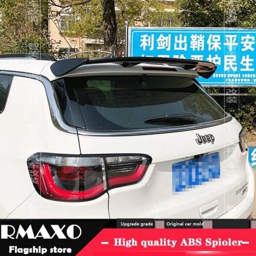 For Jeep Compass hatchback Universal TF Spoiler 2006-2018 Renegade Spoiler ABS plastic Material Car Rear Wing Color Rear Spoiler