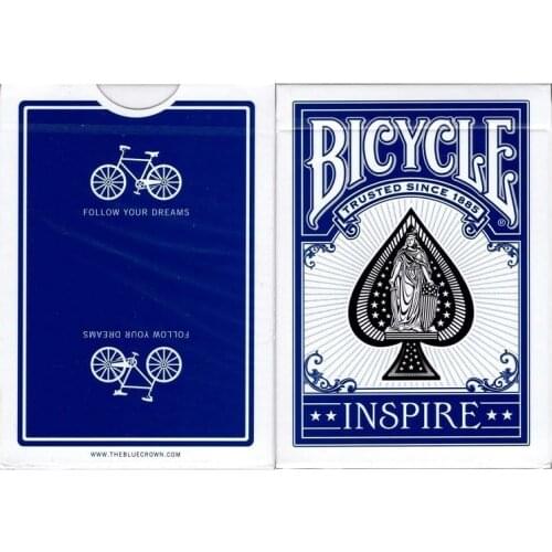 Bicycle Blue Inspire Playing Cards Marked Deck USPCC Collectable Poker Magic Card Games Magic Tricks Props for Magician
