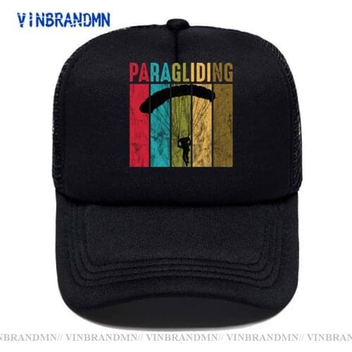 Skydiving Retro Skydiver Vintage Paragliding Fashion Panama Bucket Hats Mens Women Fishing Fishermans Hat Hip Hop Baseball Caps