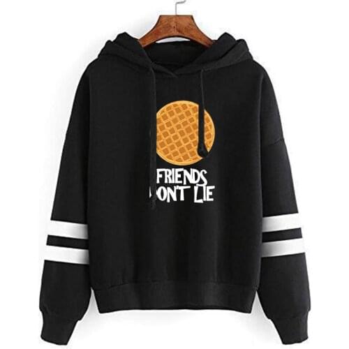 Women Hoodies Sweatshirts Stranger Things Hoodies FRIENDS DON'T LIE Sweatshirt For Men Cookie Waffle Valentine Hoodie Couple