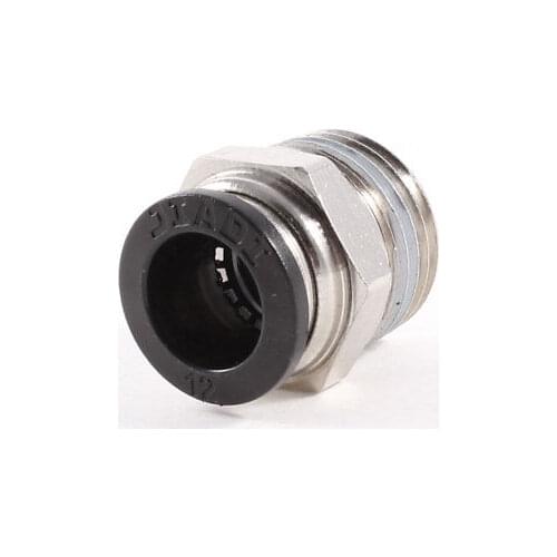 1/2" PT OD Thread Tubing 12mm Push In Joint Pneumatic Connector Quick Fitting