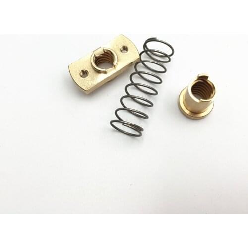 1pcs*anti-back lash TR8 lead screw brass nut for upgrade CR-10/Tornado and clone 3D printer anti backlash Spring Loaded nut