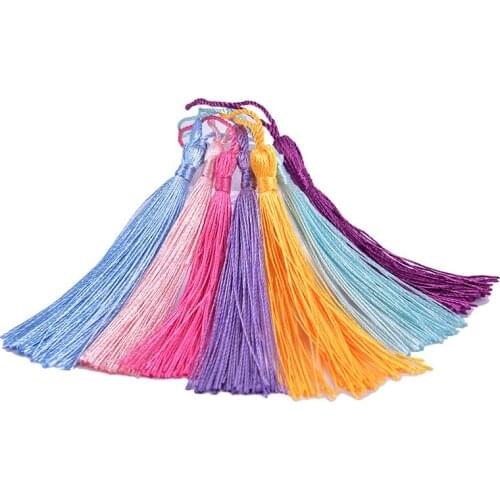 20PCS DIY Curtain Tassels Polyester Tassels 8cm Silk Tassels Decorative Tassels For Crafts Curtain Valance Accessories