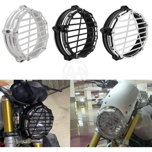 3colors Aluminum Headlight Cover Lampshade Motorcycle Head Lamp Protector for BMW R NINE T R NineT R9t 14-17 R Nine-T Scramble
