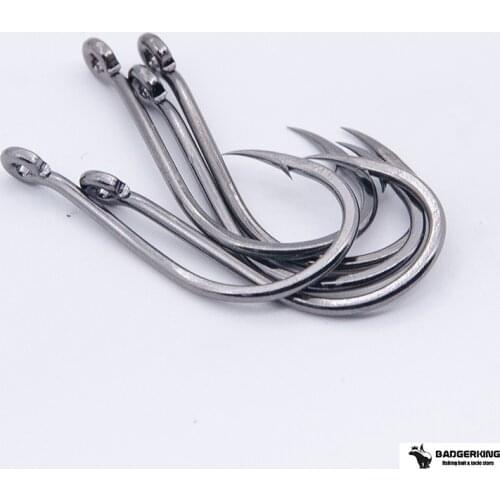 50pcs/ Lots octopus fishing hooks High Carbon Chemical Sharpen Barbed single Hook wholesale Supplier Fishhooks for carp fishing