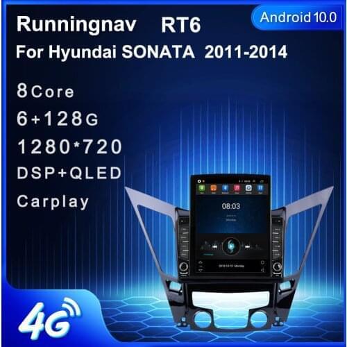 9.7" Android 10.1 For Hyundai SONATA 2011-2014 Tesla Type Car Radio Multimedia Video Player Navigation GPS RDS no dvd