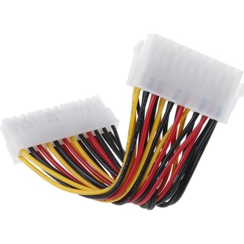 For ATX 20Pin Female to Male 24Pin Adapter Cable Chassis Extension Cable Internal Power Lead Connector Wire