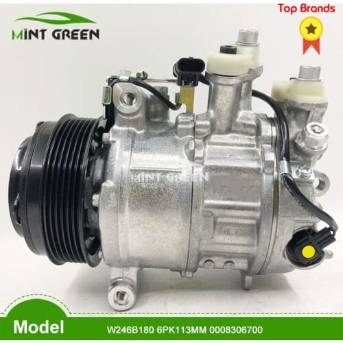 For air conditioner car compressor for MERCEDES-BENZ W246B180 6PK113MM 0008306700 air compressor ac