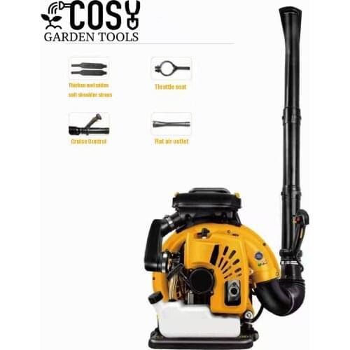 70cc Two Stroke Backpack Snow Blower Outdoor High Power Gasoline Leaf Blower Dust Removal Site Outdoor Forests Fire Extinguishe