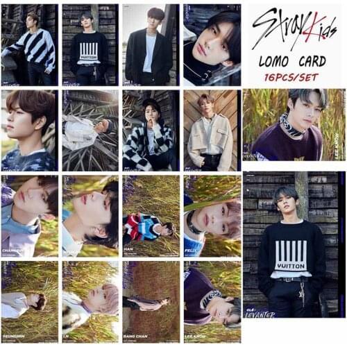 16pcs/set Kpop STRAY KIDS Photocard New Album LEVANTER Poster Lomo Card Kpop Straykids Photo Card New Arrivals