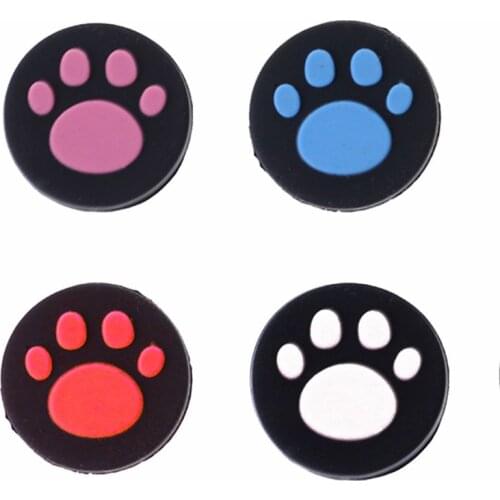 H55F 2pcs Cat Paw Analog Controller Thumbstick Grip Cap Protective Cover For Sony PlayStation Ps Vita PS Vita PSV 1000/2000 Slim