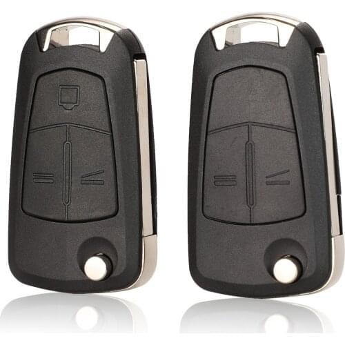Kutery 10pcs 2/3 Buttons Flip Remote Car Key Shell Case For Opel/Vauxhall Astra H Vectra C 2002-2008 Zafira B 2005-2013 Signium
