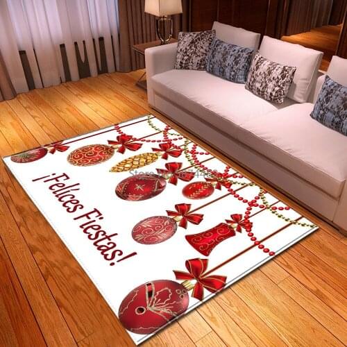 Carpet for Living Room Christmas printing Children Rug Kids Room Decoration Carpet Home Hallway Floor Bedroom Bedside Mats
