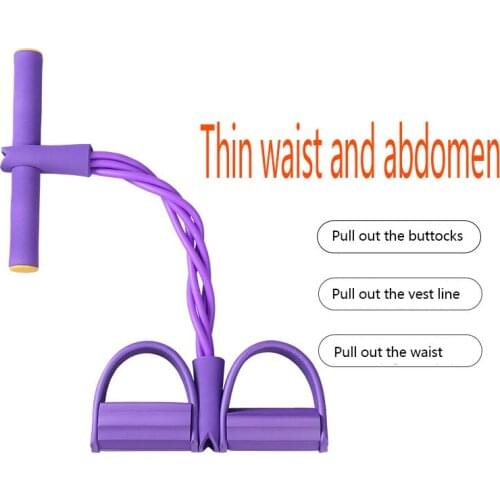 Yoga Mat Ball Sit-Up Combination Pack Aid Pedal Tensioner Elastic Rope Weight Loss Belly Reduction Fitness Equipment Female