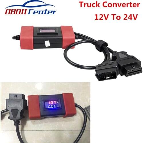 Best Truck Connector 12V To 24V Heavy Duty Truck Diesel Adapter Cable Work For X431/Easydiag2.0/3.0/Golo 3 Scannner Converter
