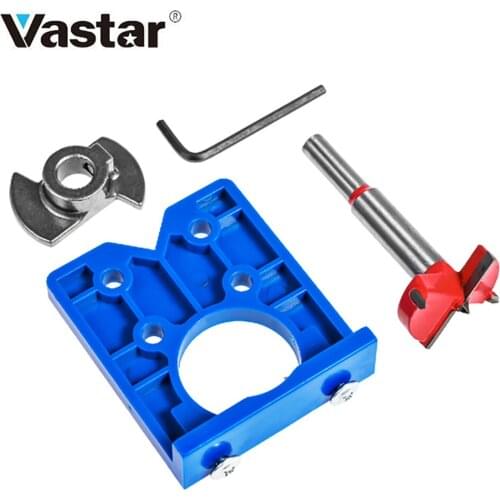 35mm Hinge Hole Jig Drill Guide Set DIY Woodworking Door Hole Opener Concealed Hinges Guide Door Saw Cabinet Accessories Tool