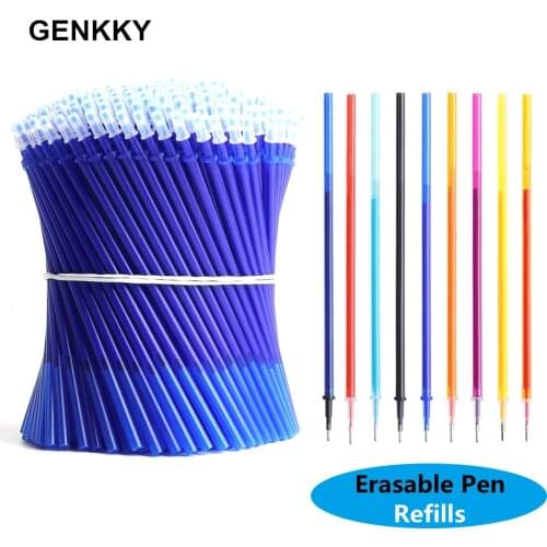 60 Pcs/Set A Pen Refills 9 Colors Erasable Pen Set Washable Handle Magic Erasable Gel Pen Refills Rod Students Kawaii Stationery