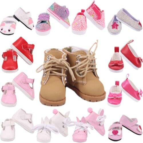 5Cm Doll Shoes Boots DIY Sports Sneakers Boots Canvas Shoes For 14.5 Inch Doll Accessories EXO Russian Girls Russia Toy Gift