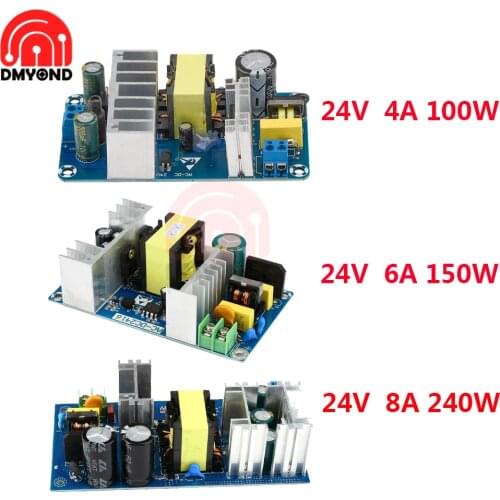 1Pcs AC 110V 220V to DC 24V 4A 6A 9A Power Supply Module Board Switch AC-DC Switch Power Supply Board for Replace Repair