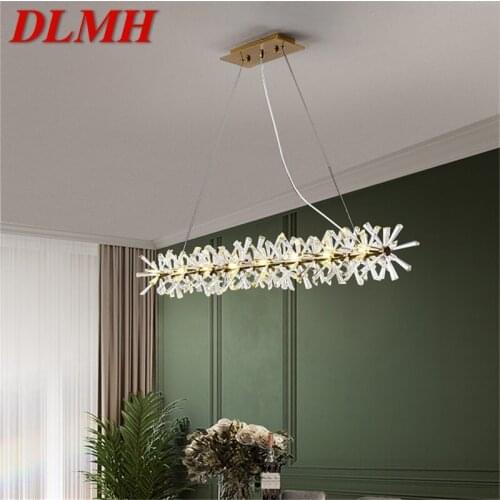 DLMH Chandelier Rectangle Pendant Lamp Postmodern Creative Branch Home LED Light Fixture for Living Dining Room