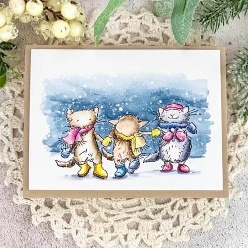 "Have a very Mice Christmas" Cutting Dies & Coordinating Stamp For Scrapbooking Craft Embossing Stencil Die Cut Card Making
