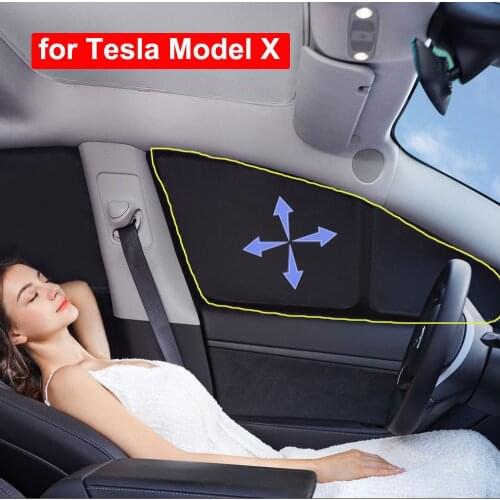 Custom For Tesla X Car Front Window Sunshade Sun Shade Cover Visor Privacy Parasol Cloche Anti UV Foldable Windshield Sunscreen