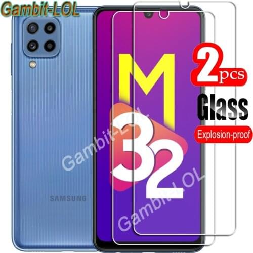 For Samsung Galaxy M32 Tempered Glass Protective ON SM-M325FV, SM-M325FV/DS 6.4Inch Screen Protector Smart Phone Cover Film