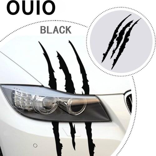 1Pcs 40 x 12cm Car-Styling Scratch Stripe Headlight Stickers For Ford Focus 2 3 VW Passat B6 B7 T4 Skoda Rapid Fabia Octavia A5