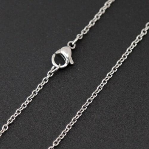 10pcs super lowest price Silver Stainless Steel 24" 2.3mm necklace Chains for women living glass lockets & oil Diffuser Locket