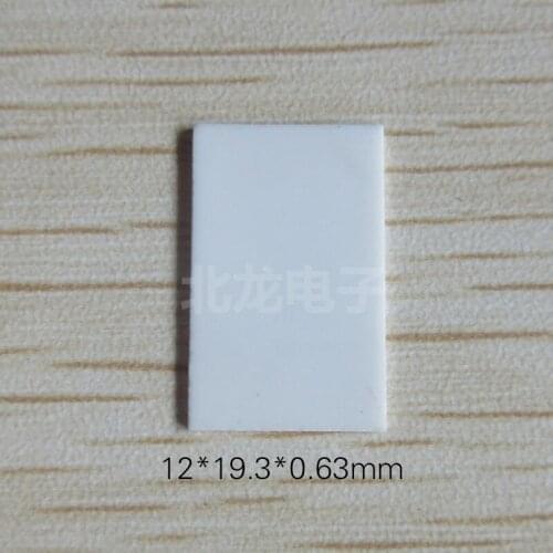 100pieces TO-220 Porous Alumina Ceramic Sheet 12*19.3*0.63mm Insulated Ceramic Heat Dissipator 96 Material