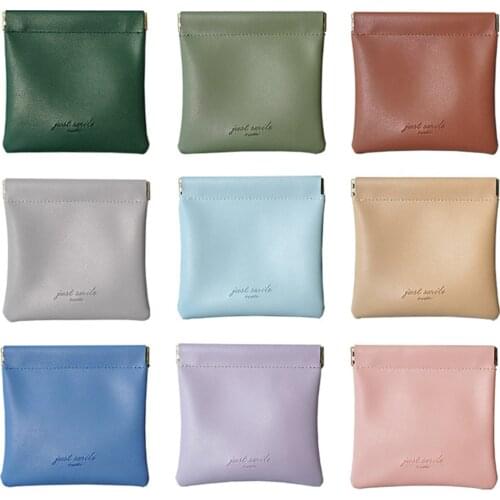 2021 New Fashion Leather Pocket Key Wallet Keyring Coin Purse Women Men Large Money Change Bag Card Holder Storage Bag