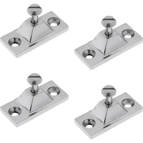 4 Pieces Marine 316 Stainless Steel Bimini Boat Top Side Mount Deck Hinge