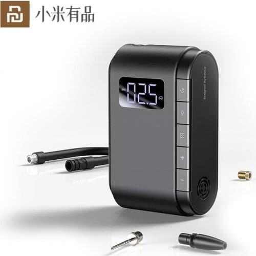 Youpin Car Tire Inflator Digital Display Inflator Pump Mini Wireless Inflator Tire Pressure Detection Dual-mode Inflator Bicycle