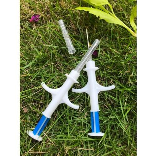 Free shipping 100PCS Glass Tag with implanter 2.12*12mm ISO11784/785 FDX-B turtle usage ICAR Certificate pet animal microchip