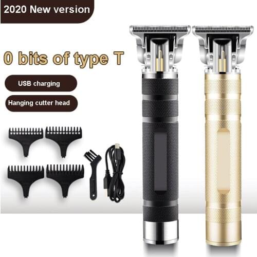 Portable USB Aluminum Tube Oil Clipper Fast Charging Mute Hair Clipper Environmental Protection Battery Wireless Hair Clipper