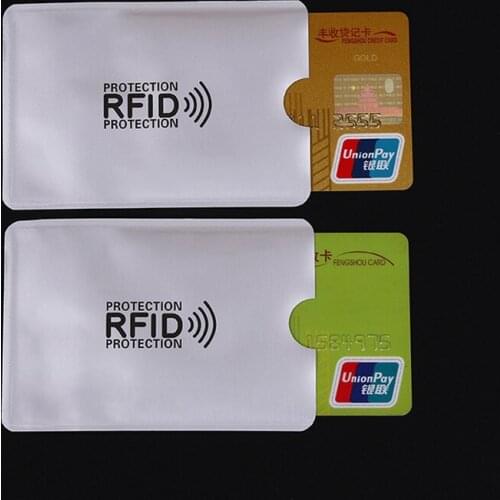 20Pcs Anti Rfid Wallet Blocking Reader Lock Bank Card Holder Id Bank Card Case Protect Metal Credit Card Sticker Toys Holder