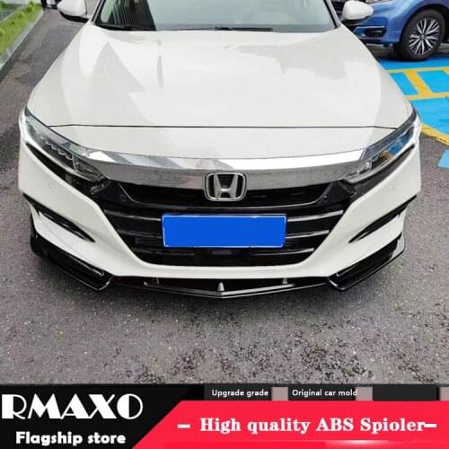For Honda Accord Body kit spoiler 2018-2019 For Accord 3C ABS Rear lip rear spoiler front Bumper Diffuser Bumpers Protector
