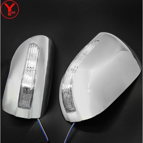 For Suzuki Grand Vitara 2008-2014 rearview mirror cover with light ABS chrome side mirror car parts accessories 2010 2011 YCSUNZ