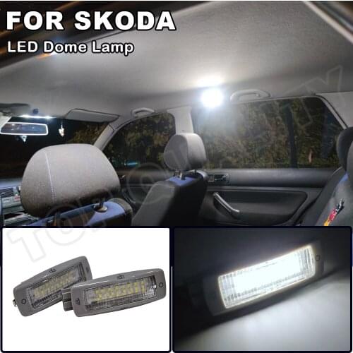 For VW Golf Tiguan Beetle Passat Touran Caddy Skoda Superb Seat Leon 3B0947291 LED Interior Dome Lamp Reading Map Ceiling Light