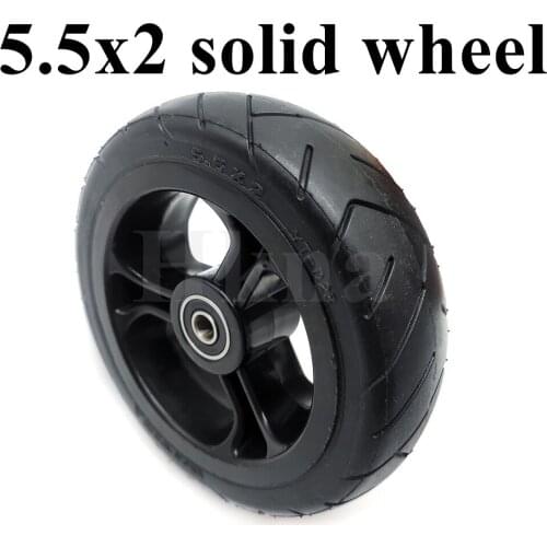 Good Quality 5.5x2 Solid Wheel 5.5 Inch Explosion Proof Wheel Tire for Mini Electric Scooter Parts