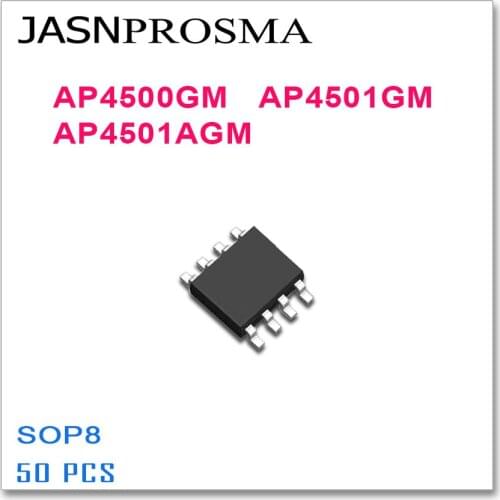 JASNPROSMA 50PCS AP4500GM AP4501GM AP4501AGM SOP8 4500GM 4501GM 4501AGM High quality