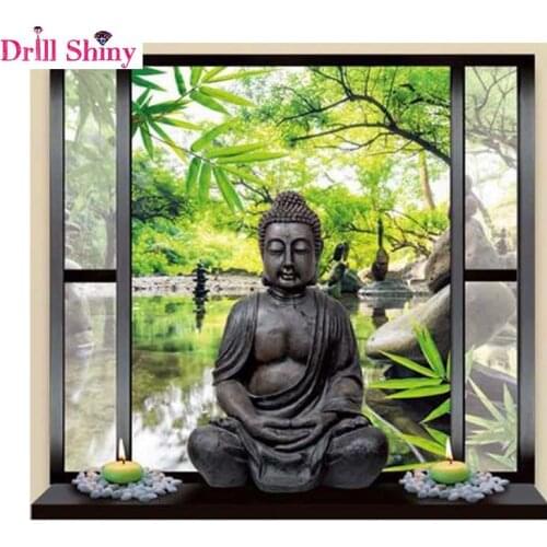 Full square drill 3d diamond painting Buddha embroidery kits diy diamond mosaic picture of rhinestones dmc craft