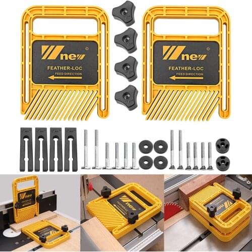 Woodworking Double Feather Loc Board Set Miter Gauge Slot T Track Woodwork Saw Table Fence DIY Safety Tools