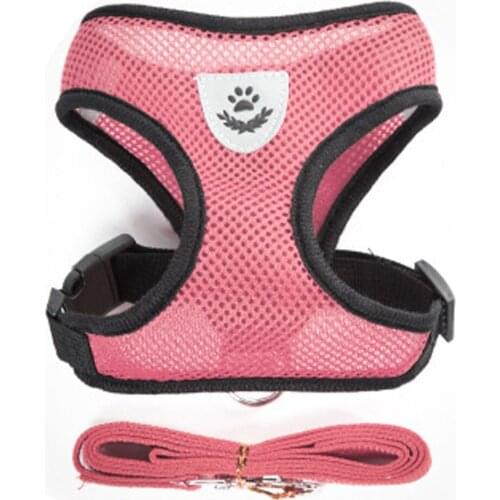 Nylon Mesh Cat Harness And Leash Breathable Kitten Cats Harnesses Small Dog Puppy Harness For French Bulldog Chihuahua Pug